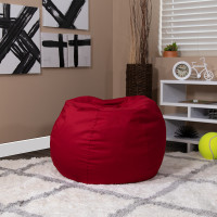 Flash Furniture Small Solid Red Kids Bean Bag Chair DG-BEAN-SMALL-SOLID-RED-GG
